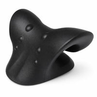 NeckCurve ergonomic cervical traction pillow in black
